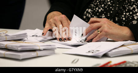 Élection générale 2015 - 7 mai déclaration Banque D'Images