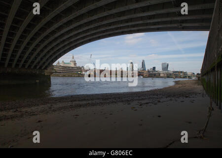 Vue sur la ville de Londres.Vue générale de Londres sur la Tamise Banque D'Images