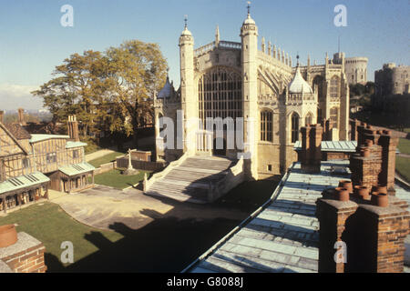 Bâtiments et monuments - Chapelle St George, château de Windsor. Chapelle St George, château de Windsor. Banque D'Images