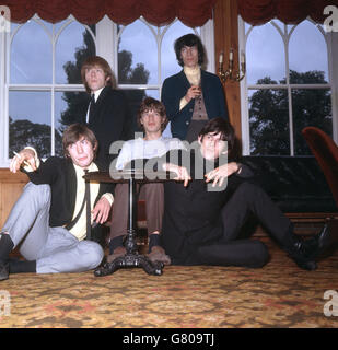 Musique - les Rolling Stones.Les Rolling Stones.(l-r) Charlie Watts, Brian Jones, Mick Jagger, Bill Wyman et Keith Richards. Banque D'Images