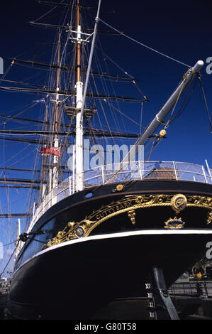 Le Cutty Sark à Greenwich, dans l'est de Londres. Banque D'Images