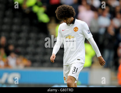 Football - Barclays Premier League - Hull City / Manchester United - KC Stadium. Marouane Fellaini de Manchester United Banque D'Images