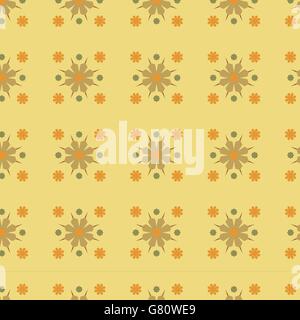 Abstract Vector Background du motif à fleurs jaune géométrique transparente Illustration de Vecteur