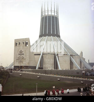 Bâtiments et points de repère - Metropolitan Cathedral of Christ the King - Liverpool Banque D'Images