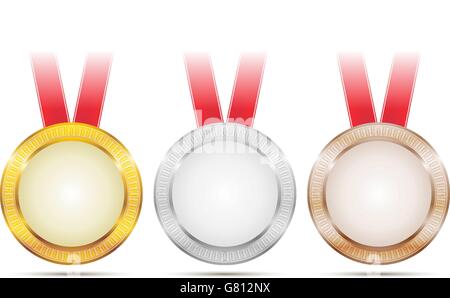 Joint de médailles Réalisation vectorielle Illustration de Vecteur