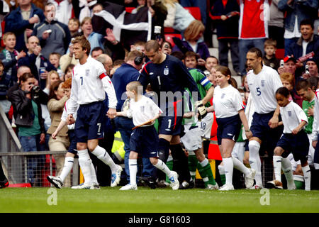 Football - Coupe du Monde 2006 Qualifications - Six Group - Angleterre v Irlande du Nord - Old Trafford Banque D'Images