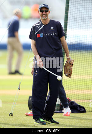 Jason Gillespie, entraîneur-chef du Yorkshire, avant le NataWest T20 Blast à Trent Bridge, Nottingham. Banque D'Images