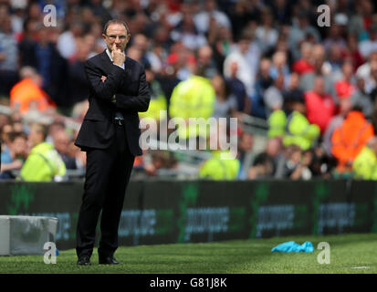 Martin O'Neil, directeur de la République d'Irlande, lors de l'accueil international au stade Aviva, Dublin, Irlande. Banque D'Images