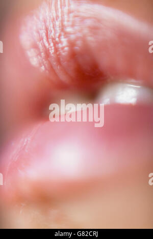 Extreme close-up of woman's lips Banque D'Images