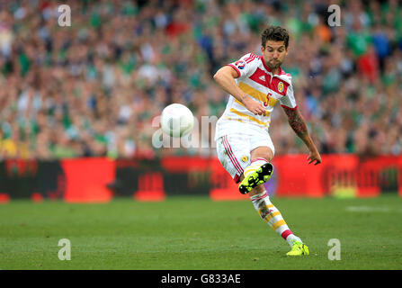 Charlie Mulgrew en Écosse lors du match de qualification de l'UEFA European Championship au stade Aviva de Dublin.APPUYEZ SUR ASSOCIATION photo.Date de la photo: Samedi 13 juin.Voir PA Story FOOTBALL Republic.Le crédit photo devrait se lire comme suit : Nick Potts/PA Wire. Banque D'Images