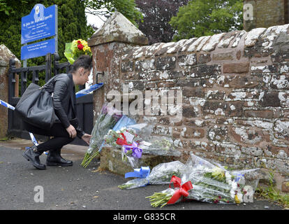 Meurtre dans cemetery Banque D'Images