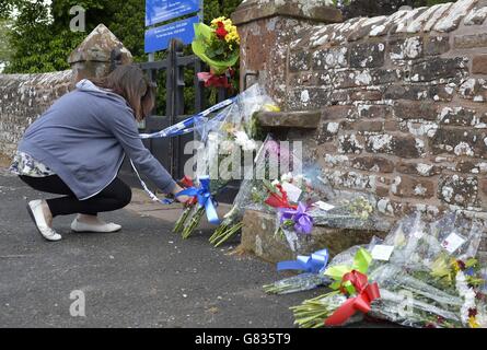 Meurtre dans cemetery Banque D'Images