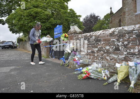 Meurtre dans cemetery Banque D'Images