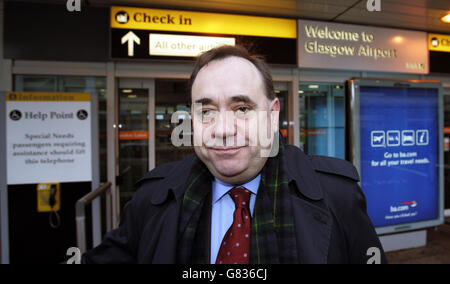 Campagne d'élection générale 2005 - L'aéroport de Glasgow Banque D'Images
