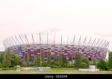 Vue extérieure générale du Stadion Narodowy avant La finale de l'Europa League Banque D'Images