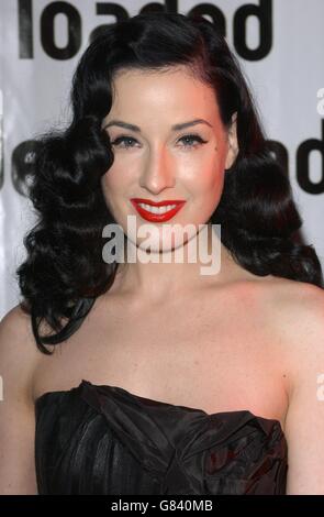 Loaded Magazine relance Party - 33 Portland place. DITA Von Teese. Banque D'Images