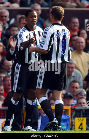 Soccer - FA Barclays Premiership - Manchester United v Newcastle United - Old Trafford Banque D'Images