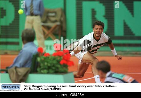 France de Tennis- Sergi Bruguera v Patrick Rafter Banque D'Images