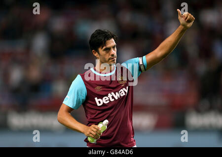 Football - UEFA Europa League - Qualfiying - Premier tour - Premier pied - West Ham United / FC Lusitanos - Upton Park. James Tomkins de West Ham United Banque D'Images