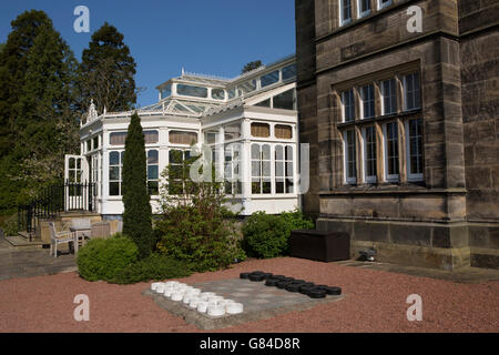 Un ensemble de projets à l'extérieur du Matfen Hall dans le Northumberland, en Angleterre. Banque D'Images