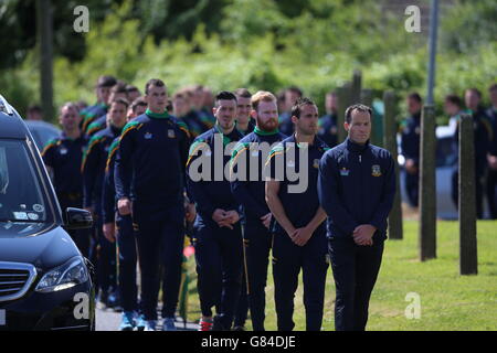 Lorna Carty funeral Banque D'Images