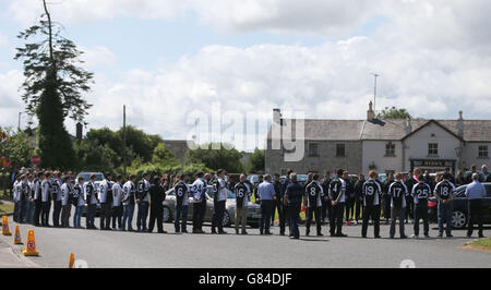 Lorna Carty funeral Banque D'Images