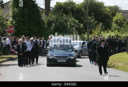 Lorna Carty funeral Banque D'Images