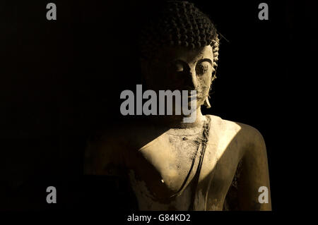 Close-up of a Buddha statue, Thaïlande Banque D'Images