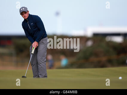 Golf - le championnat ouvert 2015 - quatrième jour - St Andrews.Paul Dunne en Irlande pendant le quatrième jour du Championnat d'Open 2015 à St Andrews, Fife. Banque D'Images