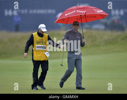 Padraig Harrington en Irlande pendant la cinquième journée du Championnat d'Open 2015 à St Andrews, Fife. Banque D'Images