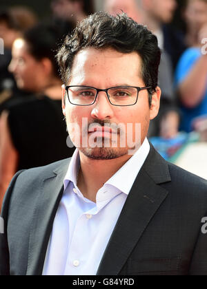 Michael Pena arrive pour la première Ant-Man, à l'Odeon Leicester Square, Londres. APPUYEZ SUR ASSOCIATION photo. Date de la photo: Mercredi 8 juillet 2015. Le crédit photo devrait se lire comme suit : Ian West/PA Wire Banque D'Images