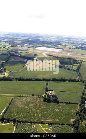 Thunderbirds à York Maze Banque D'Images