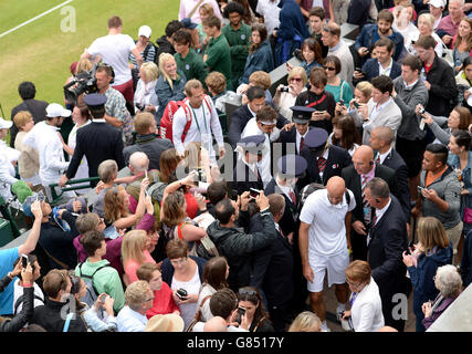 Tennis - 2015 de Wimbledon - Jour 13 - Le All England Lawn Tennis et croquet Club Banque D'Images