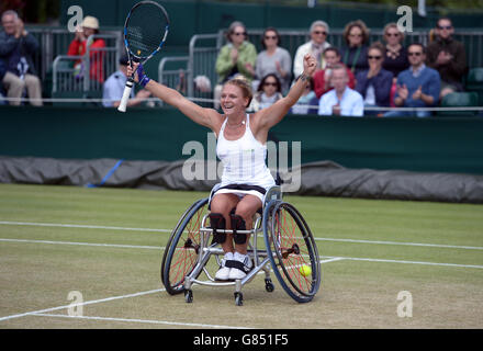 Tennis - 2015 de Wimbledon - Jour 13 - Le All England Lawn Tennis et croquet Club Banque D'Images