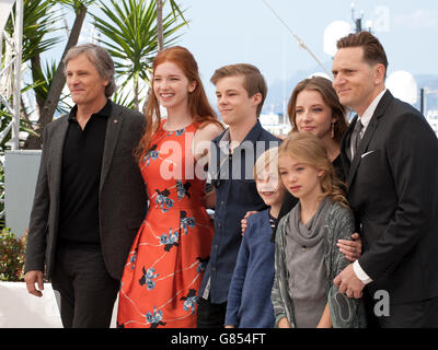 Viggo Mortensen, acteur actrice Annalise Basso, acteur Nicholas Hamilton, Charlie Shotwell, actrice Samantha Isler, Banque D'Images