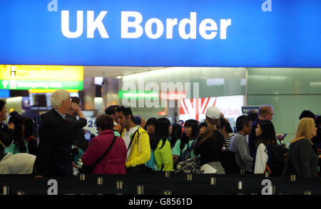 Stock de UK Border Banque D'Images