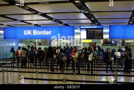 Stock de UK Border Banque D'Images