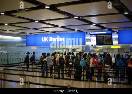 Stock de UK Border Banque D'Images