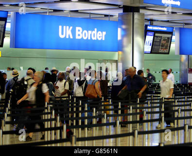 Stock de UK Border Banque D'Images