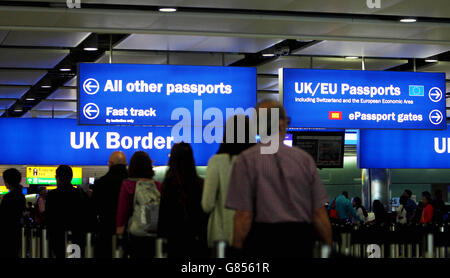 Stock de UK Border Banque D'Images