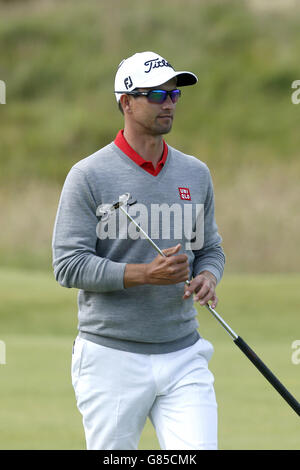 Golf - le championnat ouvert 2015 - deuxième jour - St Andrews.Adam Scott d'Australie pendant la deuxième journée du Championnat d'Open 2015 à St Andrews, Fife. Banque D'Images