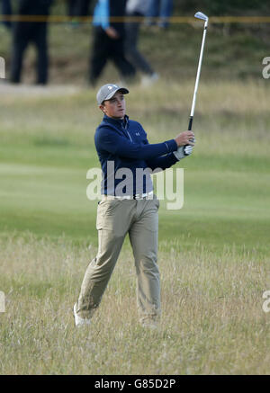 Golf - le championnat ouvert 2015 - deuxième jour - St Andrews.Paul Dunne en Irlande pendant la deuxième journée du Championnat d'Open 2015 à St Andrews, Fife. Banque D'Images