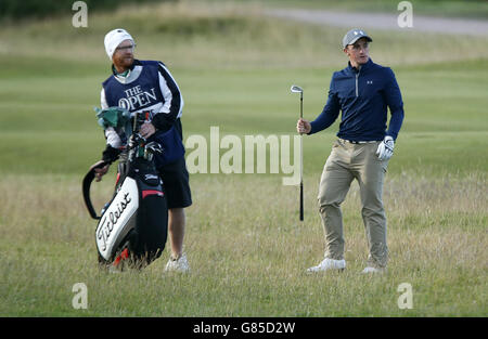 Golf - le championnat ouvert 2015 - deuxième jour - St Andrews.Paul Dunne en Irlande pendant la deuxième journée du Championnat d'Open 2015 à St Andrews, Fife. Banque D'Images