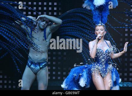 Les concerts de Kylie Minogue - UK Showgirl tour - Earls Court Banque D'Images