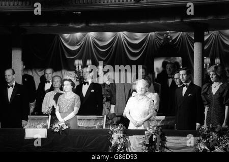 Image - Famille royale - Royal Opera House, Londres Banque D'Images