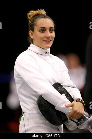 Francesca Gandolfo en Italie pendant la deuxième journée des championnats européens modernes de Pentathlon à l'Université de Bath.APPUYEZ SUR ASSOCIATION photo.Date de la photo: Mercredi 19 août 2015.Voir l'histoire de PA PENTATHLON européen.Le crédit photo devrait être le suivant : Tim Goode/ PA Wire Banque D'Images