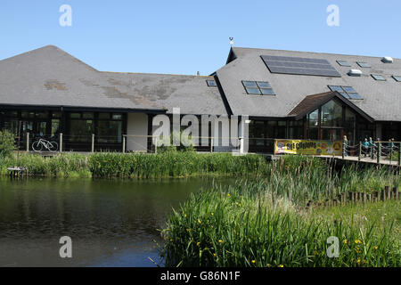 Le Centre de découverte, Oxford Island, Lough Neagh, County Armagh, en Irlande du Nord Banque D'Images