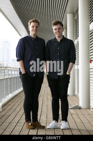 NikiNSammy assistez au festival YouTube Summer in the City, à Excel à Londres. Banque D'Images