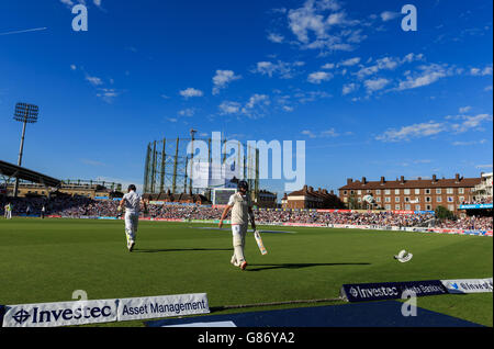 Cricket - Cinquième Investec Cendres Test - Angleterre v Australie - Jour deux - l'Ovale Kia Banque D'Images
