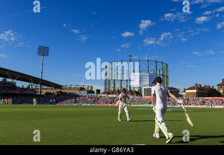 Cricket - Cinquième Investec Cendres Test - Angleterre v Australie - Jour deux - l'Ovale Kia Banque D'Images